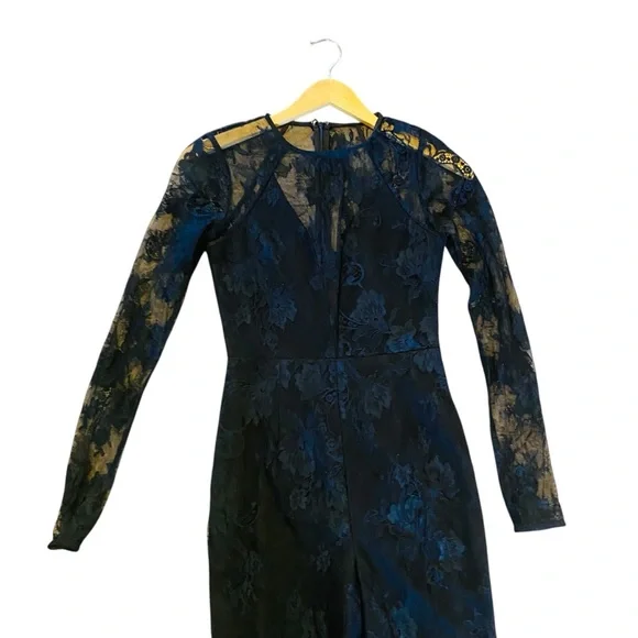 Lovers + Friends Black Lace Sheer Nora Jumpsuit - Picture 5 of 8